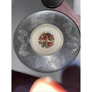 Vintage Triumph Limoges Farberware 22k White Gold Imperial Victorian-T Tray